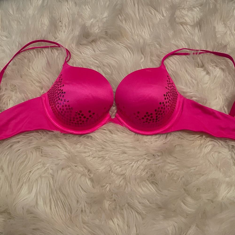 Victoria’s Secret very sexy push up 34d hot pink new